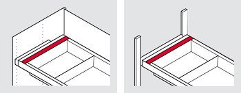 perfil de cubierta de diseño, Para Häfele Dresscode Box