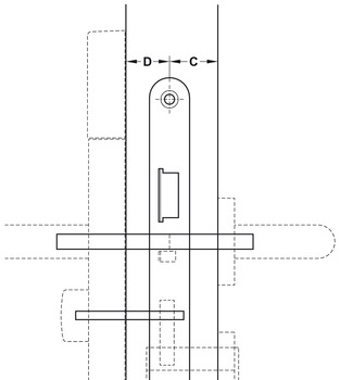 Juego de cuadradillos,Para la unión de la manilla exterior e interior y pomo giratorio con la cerradura para embutir