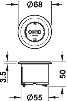 Módulo de enchufe,One-Plug, 230 V