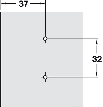 placa de montaje angular,Häfele Duomatic A, Para aplicaciones angulares de –7,5° hasta +7,5°