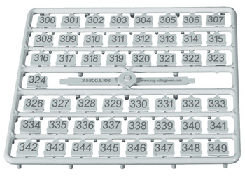 Set de números,50 piezas, Para cerradura de moneda SAFE-O-MAT<sup>®</sup>