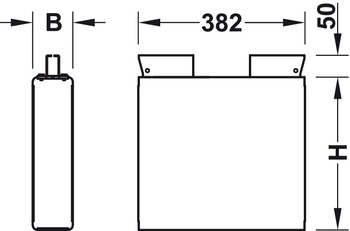 Soporte para computadora,Para base de mesa Häfele Officys TE651, TH321, TF221, TF241
