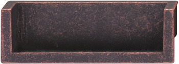 Tirador en forma de concha,De fundición de zinc, rectangular