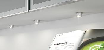 Lámpara empotrada/bajo armario, Häfele Loox LED 2022 12 V taladro Ø 26 mm 