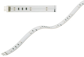 tira de silicona LED, Häfele Loox LED 2012 12 V 4 polos (RGB), 36 LED/m, 6 W/m, IP20