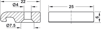 Lengüeta, para la estabilización de la apertura, Häfele Matrix Box P