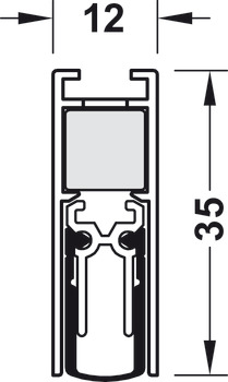 Burlete bajo puerta automático, Schall-Ex Slide & Lock M-12 WS, Athmer