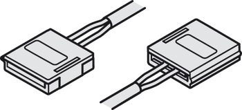 Cable de conexión, para tira LED Häfele Loox 24 V 10 mm 4 polos. (RGB)