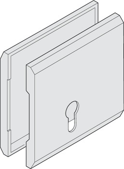 Cerradura para puerta corrediza, Tapa de la cerradura (cilindro de perfil)