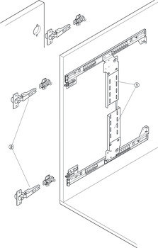 Mecanismo de apertura de puerta, Accuride 1432, para la apertura e inserción de portezuelas y puertas