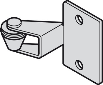 Rodillo separador, para atornillar a la puerta interior, para grosor de puerta máximo de 21 mm