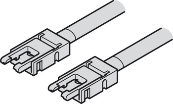 Cable de conexión, para tira LED Häfele Loox5 de 8 mm de 3 polos. (multiblanco)
