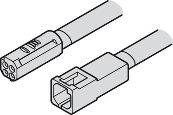 Cable de extensión, para Häfele Loox5 12 V 4-polos. (RBG)