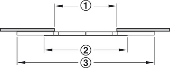 Guía de bola, para 2 placas de inserción, asíncronas, para mesas escénicas
