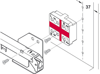 Separador, para cajón interior y bandeja extraíble interior Häfele Matrix Box P