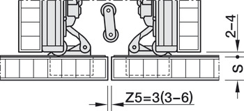 Herraje para puerta corrediza giratoria, Hawa Concepta III 25/35 Pull
