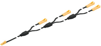 Cable de extensión cuádruple, para Häfele Loox 12 V 2 polos. (monocromo)