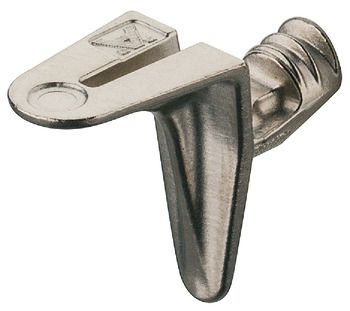 Soporte de estantería, para insertar en perforación de Ø 5 mm, fundición de zinc