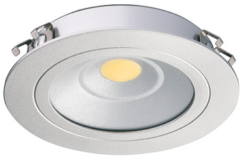 Lámpara para montaje sobre y bajo estante, Perforación Ø 60 mm de aluminio Häfele Loox LED 3010 24 V