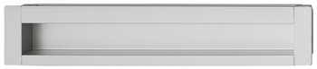 Jaladera de concha, de aleación de zinc, parte trasera de aluminio, rectangular