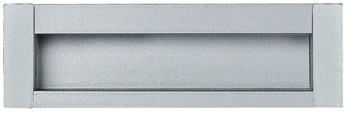 Jaladera de concha, de aleación de zinc, parte trasera de aluminio, rectangular