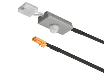 Sensor de movimiento de perfil de aluminio Häfele Loox, Plástico, color plata