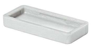Deslizador de plástico, rectangular, para presionar