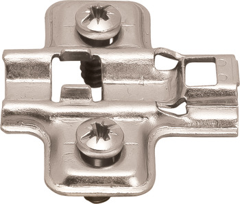 Placa de montaje en cruz, Metales Mini SM, con montaje rápido, de acero