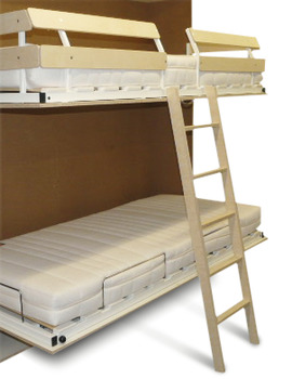 Escalera de suspensión y seguro contra desenganche, para literas y camas altas