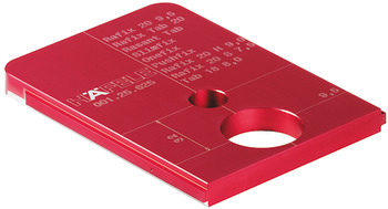 Dispositivo para taladrar, Häfele Red Jig, para herrajes de unión y taladros