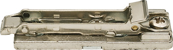 Placa de montaje, Häfele Duomatic SM, aleación de zinc, con tornillos de aglomerado