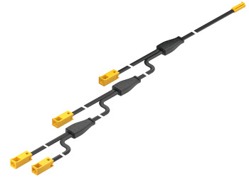 cable de prolongación cuádruple, para Häfele Loox5 12 V 2 polos. (monocromo)