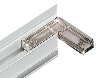 herraje de unión angular, para perfiles de aluminio para marcos de vidrio 23/26/38 x 14 mm