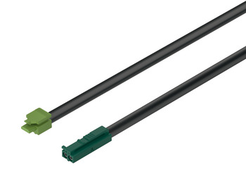 Línea de alimentación, para Häfele Loox5 24 V modular con conector a presión de 2 polos. (monocromo)
