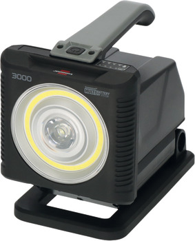 Lámpara LED de mano a batería Multi Battery, Brennenstuhl HL 3000, IP54, móvil, 2160 + 1140 lm