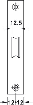 Cerradura de bulones interior, para puertas giratorias, Startec, distancia al suelo 55 mm
